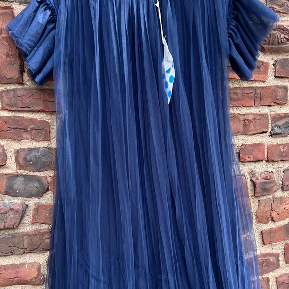 TIA CIBANI tulle pleated gown - Picture 2 of 2